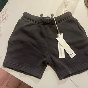 Gray Athletic Sweat Shorts with Elastic Waistband